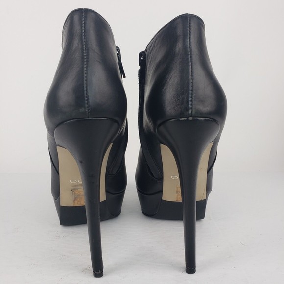 Aldo Women's High Heel Platform Leather Bootie Size 8.5 - Picture 8 of 16